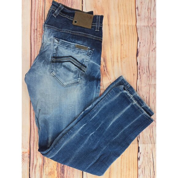 Armani Exchange Mens Blue Denim Jeans 29 x 28 Slim Fit Made In USA - Picture 3 of 8